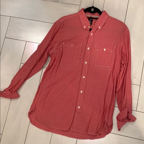 EUC Scifen Company red with triangle woven shirt - Picture 1 of 4